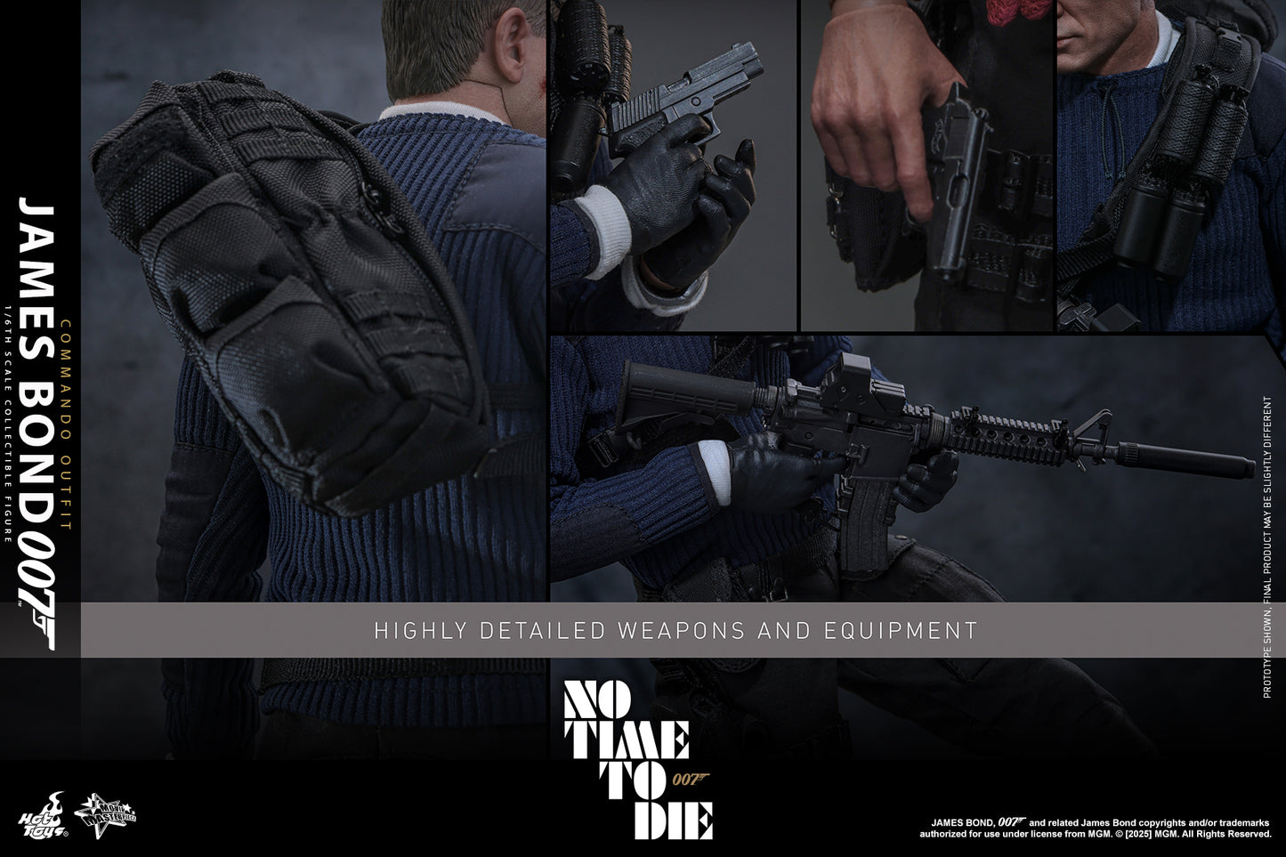 Hot Toys – MMS804 – JAMES BOND (No Time To Die): James Bond (Commando Outfit) 1/6th scale Collectible Set
