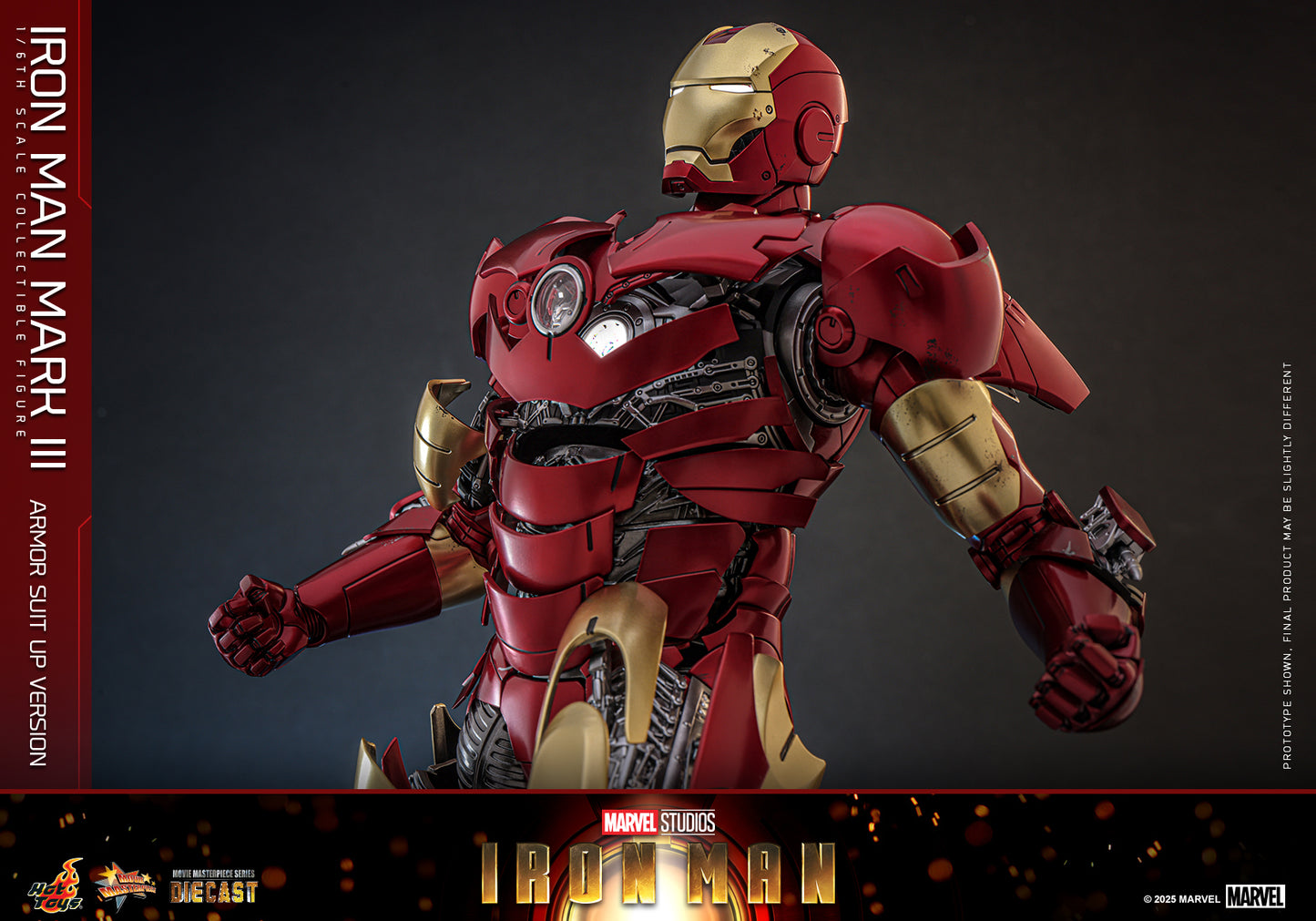 Hot Toys – MMS825D72 – Iron Man: Iron Man Mark III (Armor Suit Up Version) 1/6th scale Diecast Collectible Figure