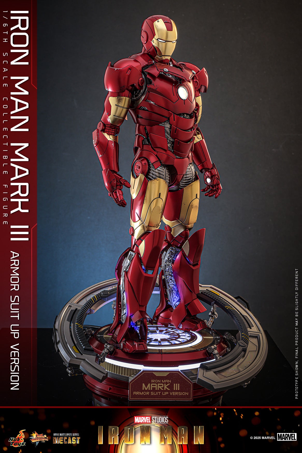 Hot Toys – MMS825D72 – Iron Man: Iron Man Mark III (Armor Suit Up Version) 1/6th scale Diecast Collectible Figure
