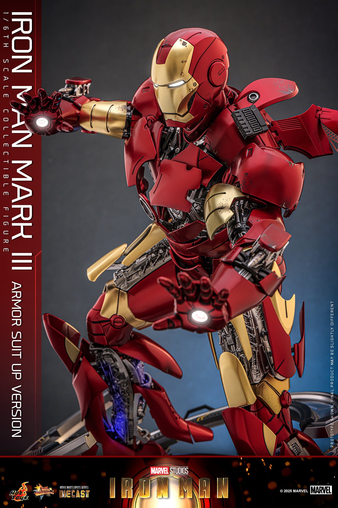 Hot Toys – MMS825D72 – Iron Man: Iron Man Mark III (Armor Suit Up Version) 1/6th scale Diecast Collectible Figure