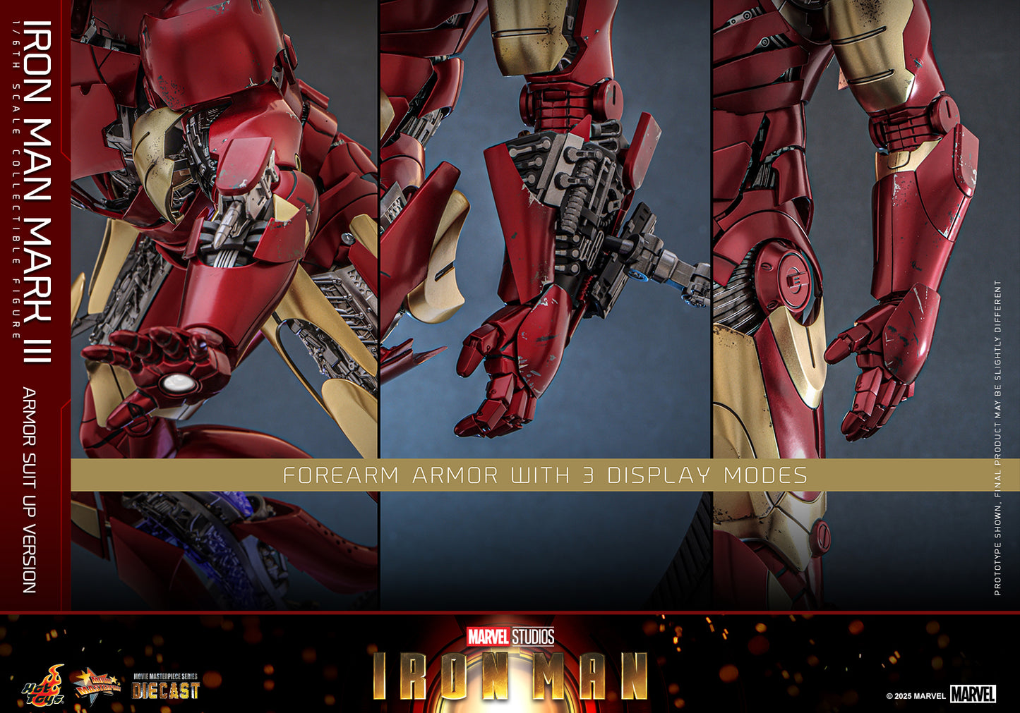 Hot Toys – MMS825D72 – Iron Man: Iron Man Mark III (Armor Suit Up Version) 1/6th scale Diecast Collectible Figure