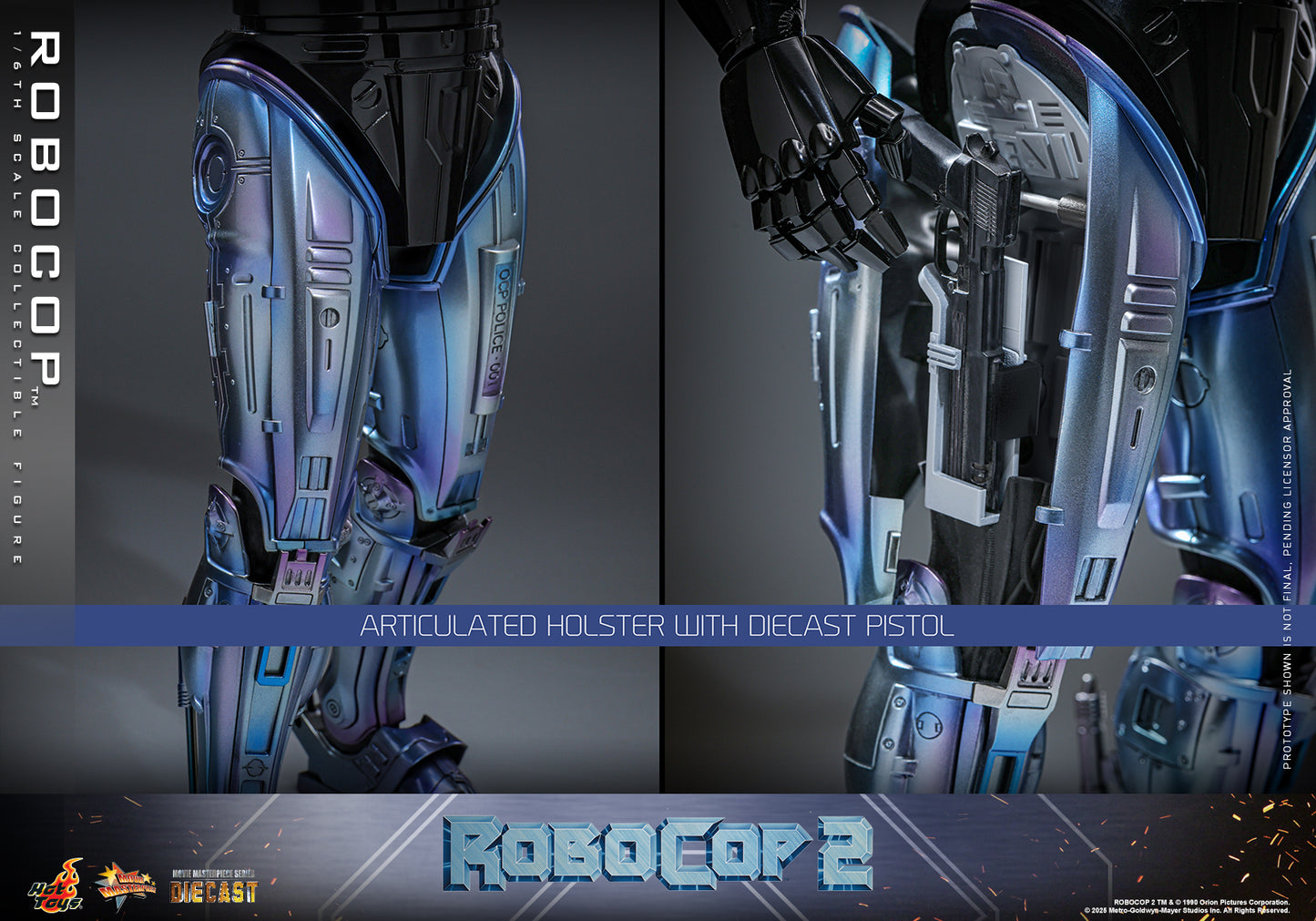 Hot Toys – MMS827D74 – Robocop 2: Robocop 1/6th scale Diecast Collectible Set