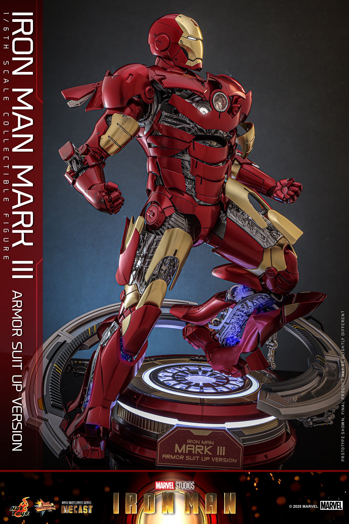 Hot Toys – MMS825D72 – Iron Man: Iron Man Mark III (Armor Suit Up Version) 1/6th scale Diecast Collectible Figure