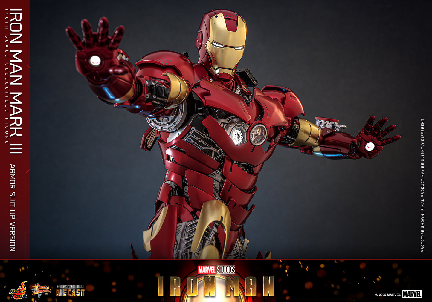 Hot Toys – MMS825D72 – Iron Man: Iron Man Mark III (Armor Suit Up Version) 1/6th scale Diecast Collectible Figure