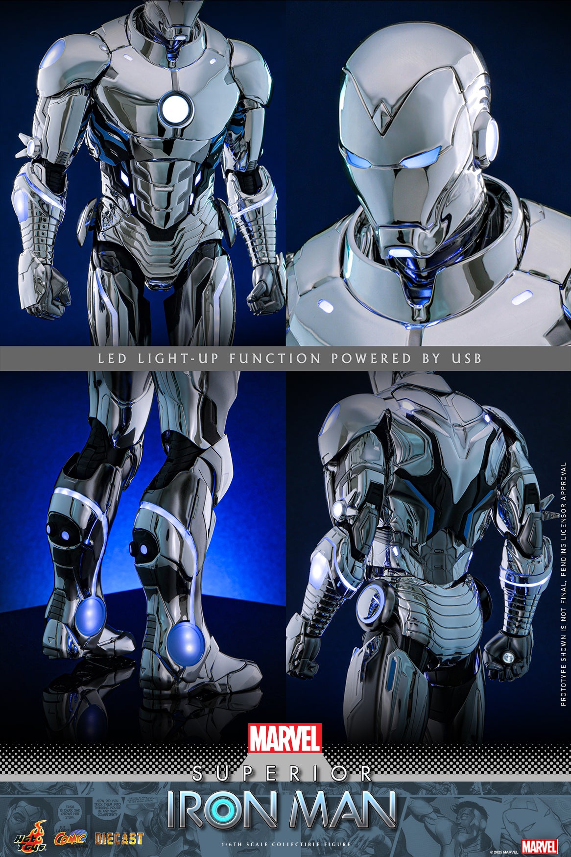 Hot Toys – CMS026D73 – Marvel Comics: Superior Iron Man 1/6th scale Diecast Collectible Figure