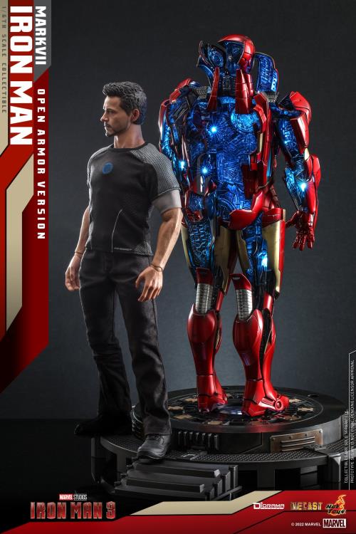 Hot Toys - DS004D51 - Iron Man 3: 1/6 Scale Diecast Iron Man Mark VII (Open Armor Version)
