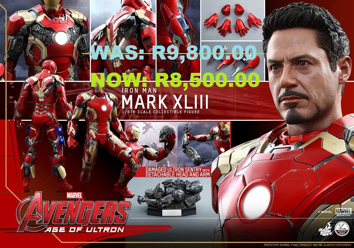 Black Friday Special - PRE-LOVED - HOT TOYS - QS005 - IRON MAN MARK XLIII
