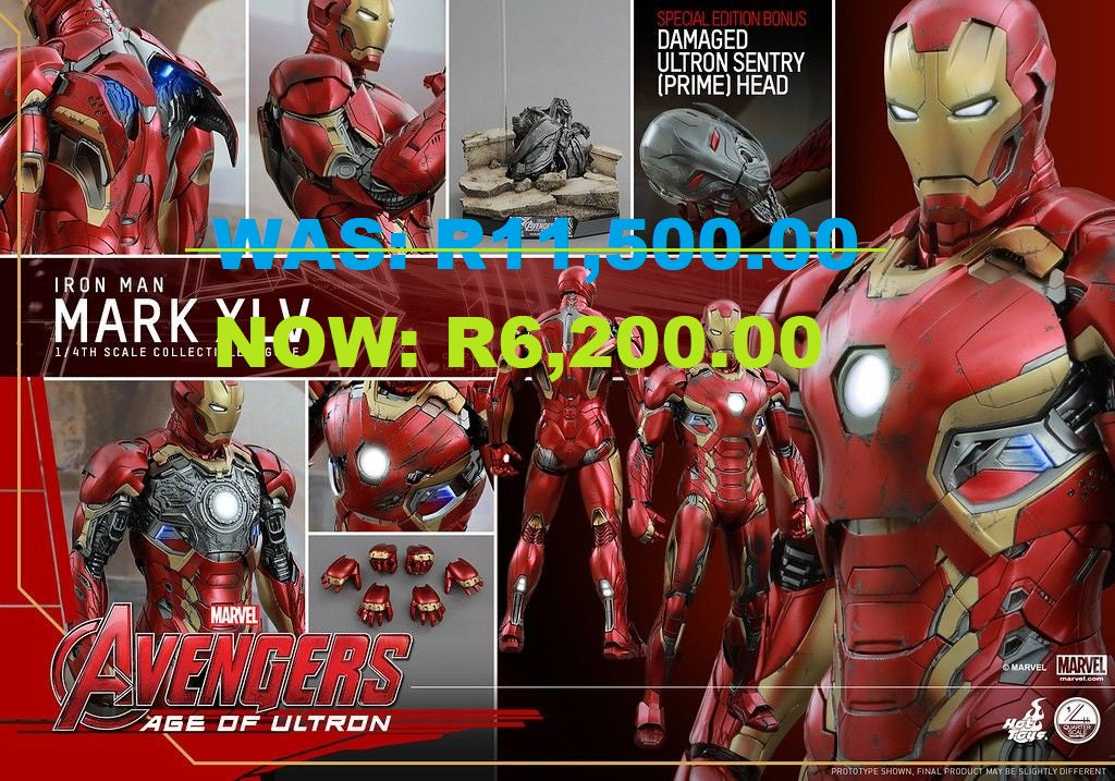 Black Friday Special - PRE-LOVED - HOT TOYS - QS006 - IRON MAN MARK XLV