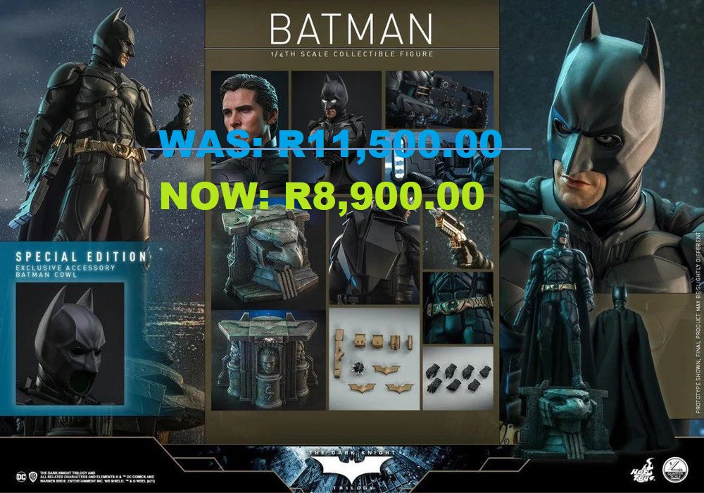 Black Friday Special - PRE-LOVED - HOT TOYS - QS019B - THE DARK KNIGHT BATMAN SPECIAL EDITION