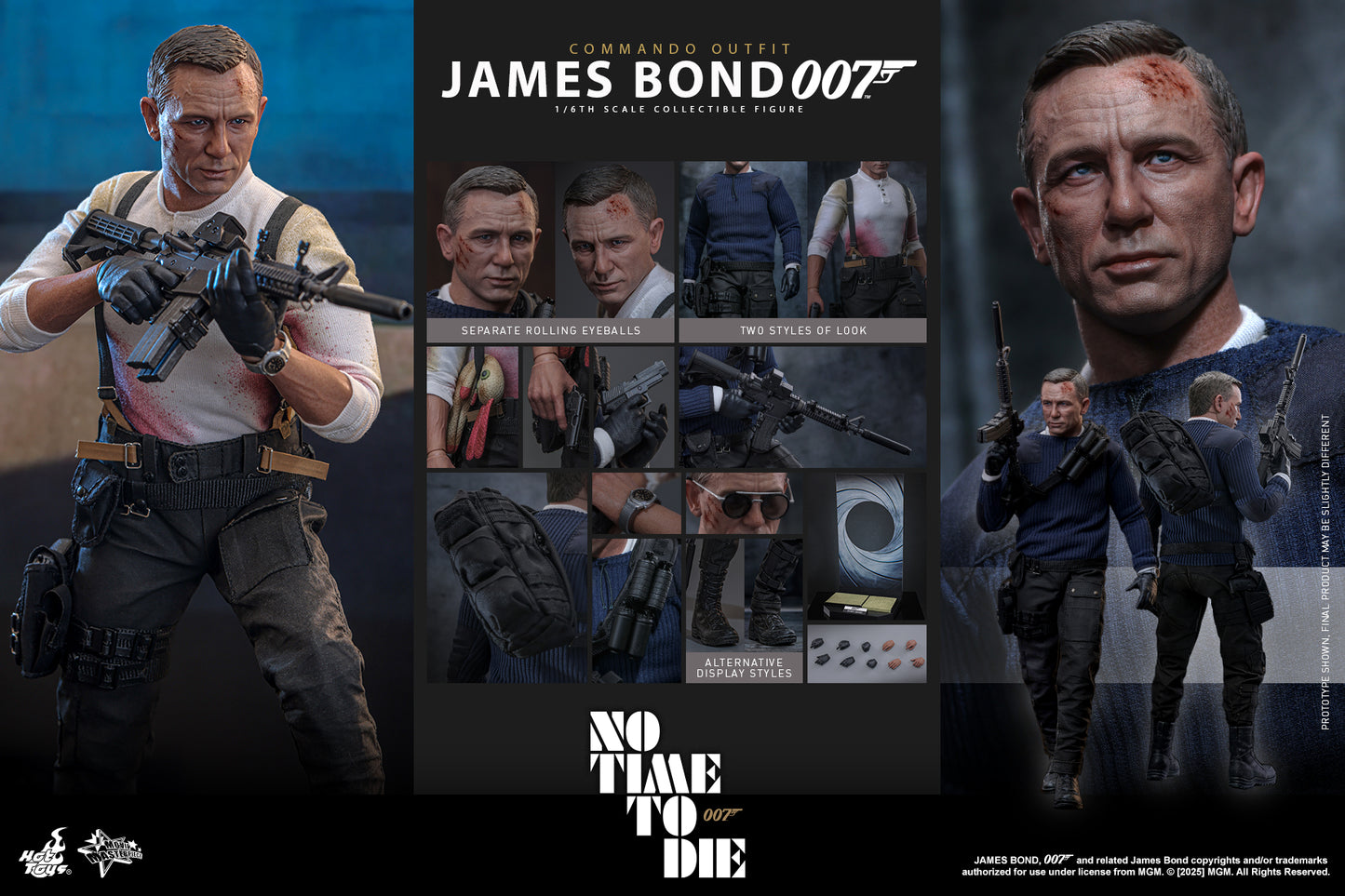 Hot Toys – MMS804 – JAMES BOND (No Time To Die): James Bond (Commando Outfit) 1/6th scale Collectible Set