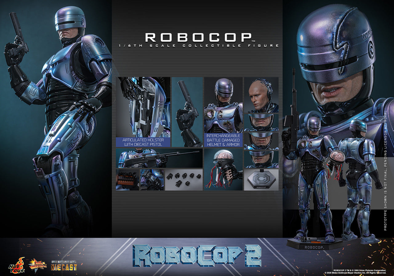 Hot Toys – MMS827D74 – Robocop 2: Robocop 1/6th scale Diecast Collectible Set