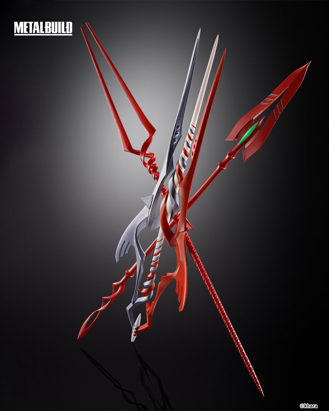 Tamashii Nations - Metal Build - EVANGELION: 3 SPEARS SET FOR EVANGELION 30th with the spear Another color