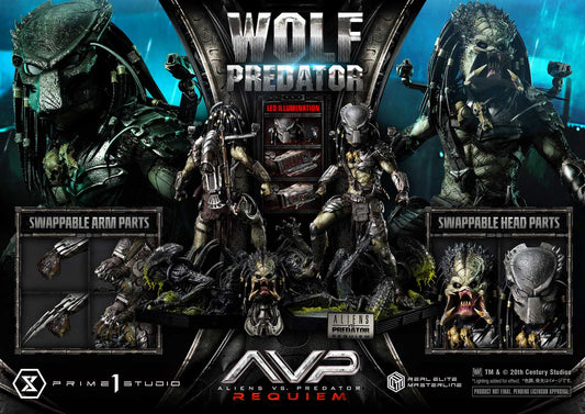 Prime 1 Studio - Aliens vs. Predator: Requiem: 1/3 Scale Wolf Predator (Regular Version)