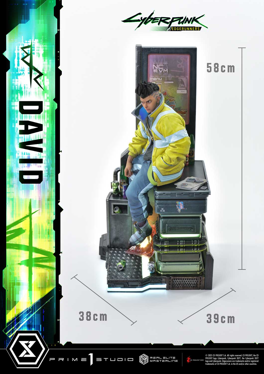 Prime 1 Studio - Cyberpunk Edgerunners: 1/4 Scale David (Deluxe Version)