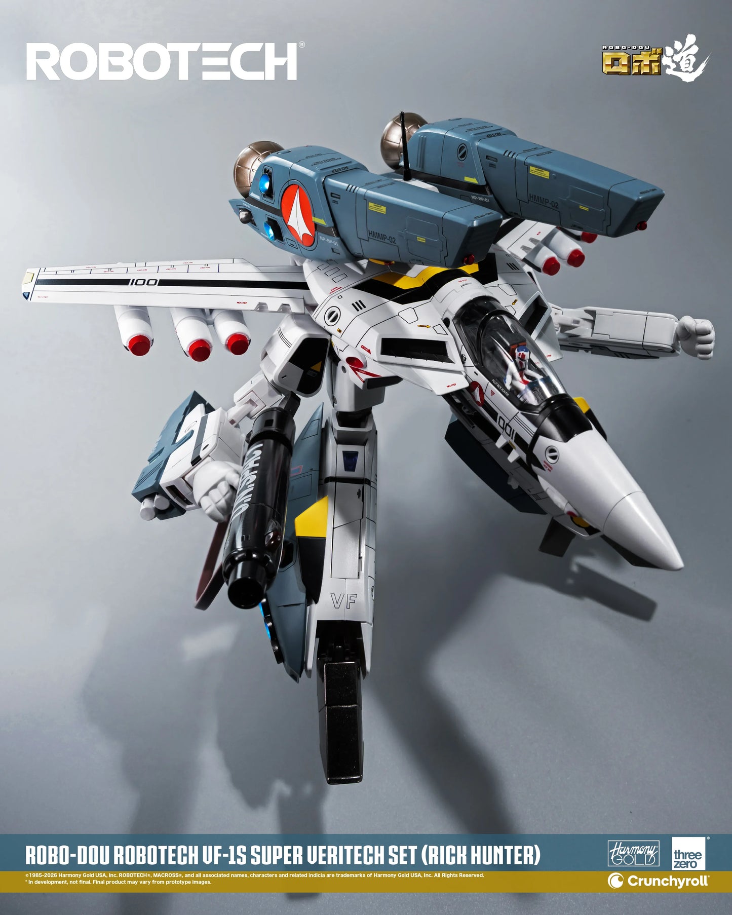 Threezero - ROBOTECH ROBO-DOU: ROBOTECH VF‐1S Super Veritech Set (RICK HUNTER) - Deluxe Set Pack Pre-order