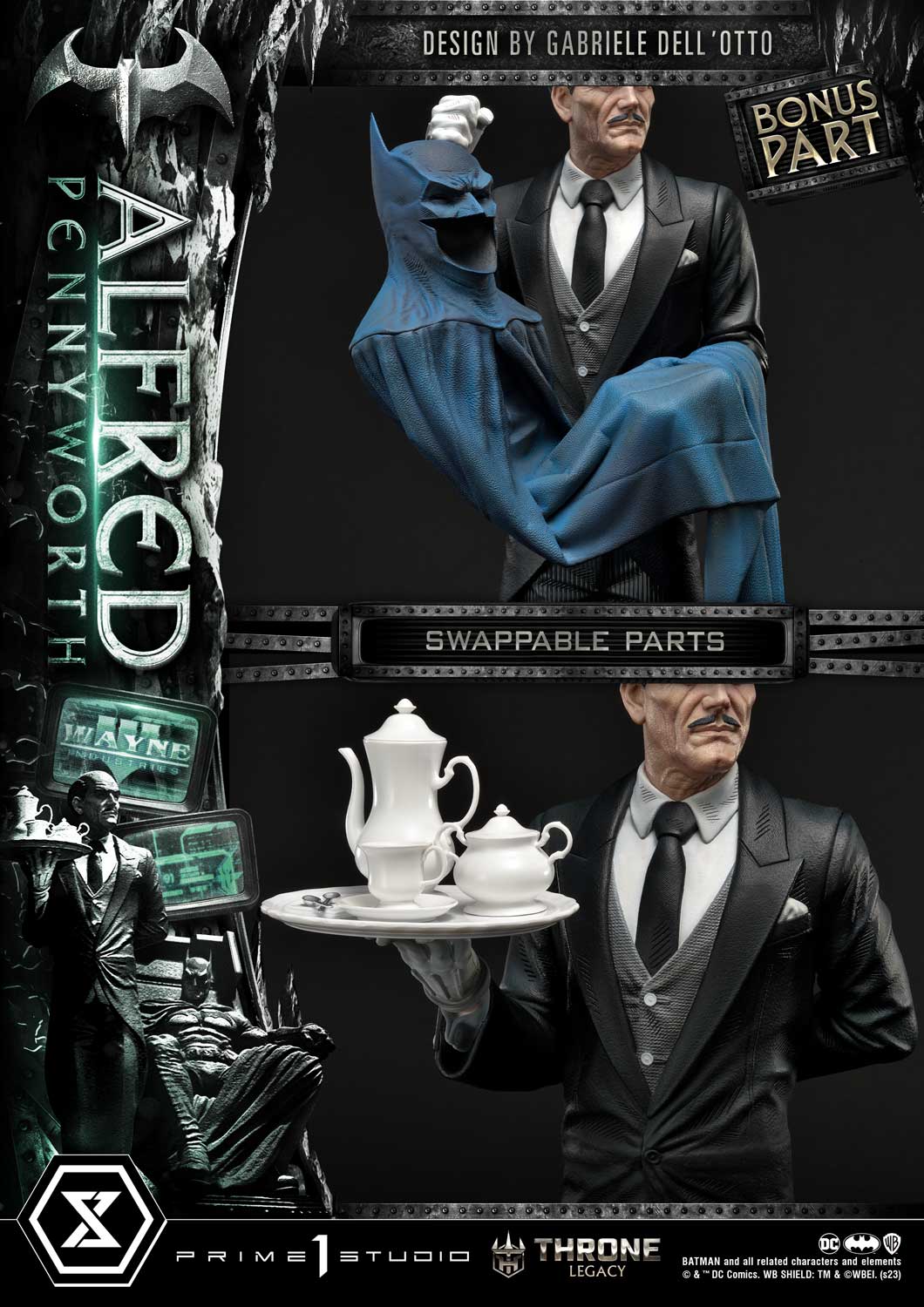 Prime 1 Studio - Batman (Comics): 1/4 scale Alfred Pennyworth (Bonus Version)