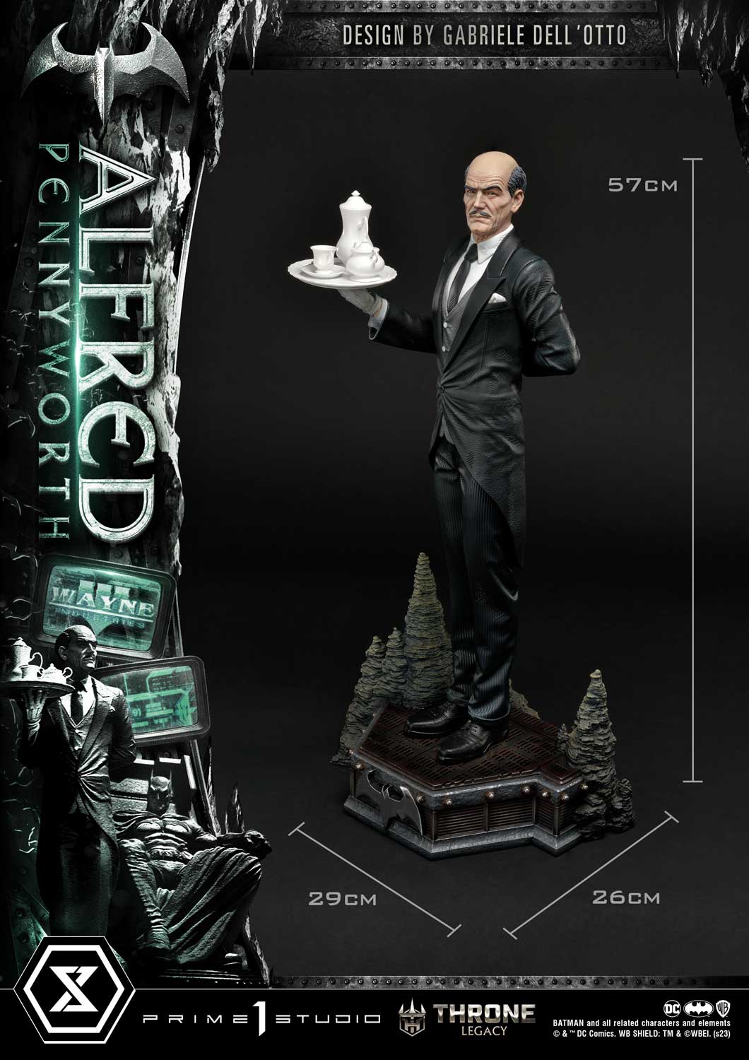 Prime 1 Studio - Batman (Comics): 1/4 scale Alfred Pennyworth (Bonus Version)