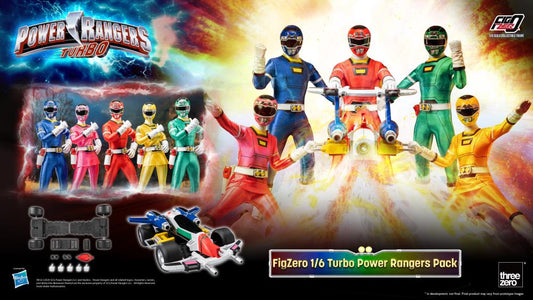 Threezero - Power Rangers Turbo - FigZero 1/6th Scale Turbo Power Rangers Set Pack