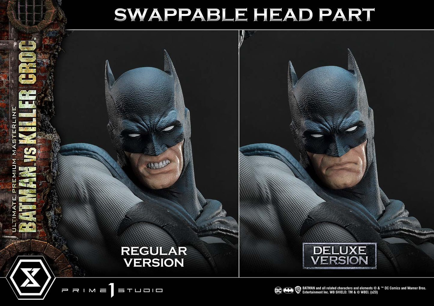 Prime 1 Studio - Batman (Comic): 1/4 Scale Batman Versus Killer Croc Deluxe Version