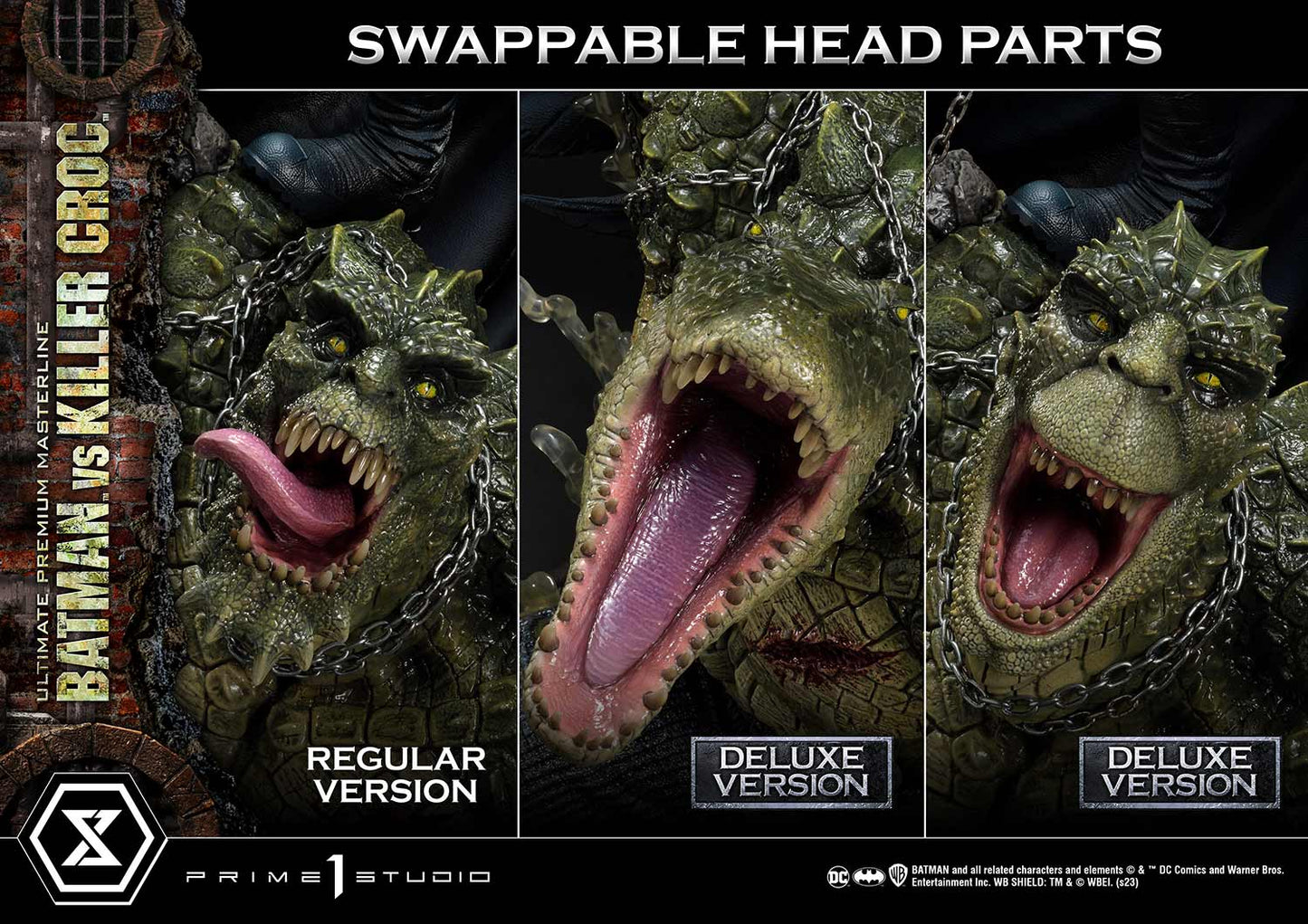 Prime 1 Studio - Batman (Comic): 1/4 Scale Batman Versus Killer Croc Deluxe Version