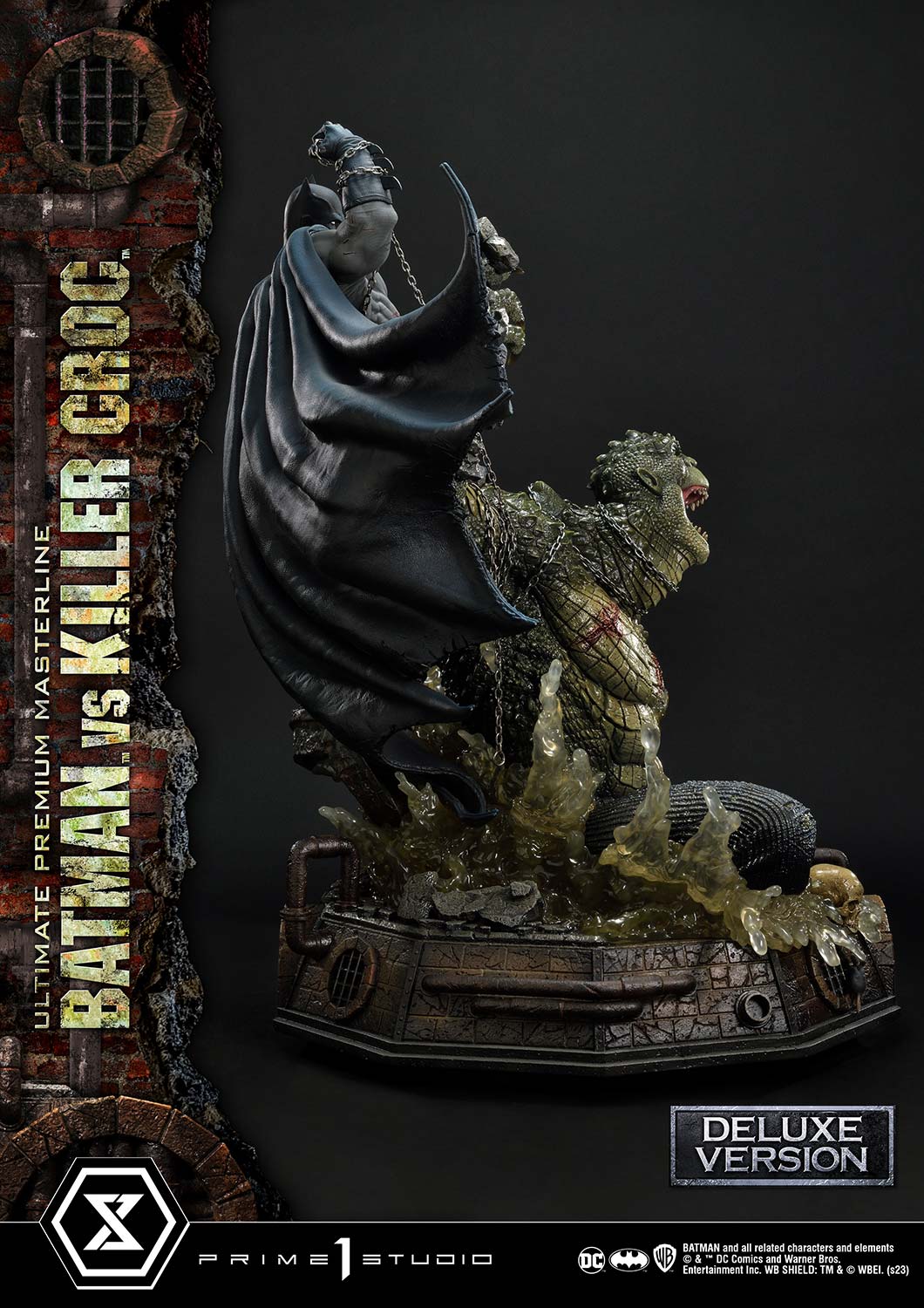 Prime 1 Studio - Batman (Comic): 1/4 Scale Batman Versus Killer Croc Deluxe Version