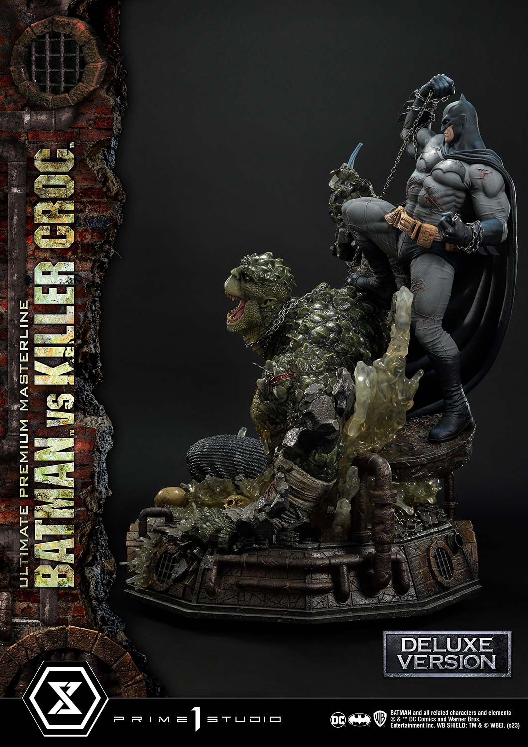 Prime 1 Studio - Batman (Comic): 1/4 Scale Batman Versus Killer Croc Deluxe Version