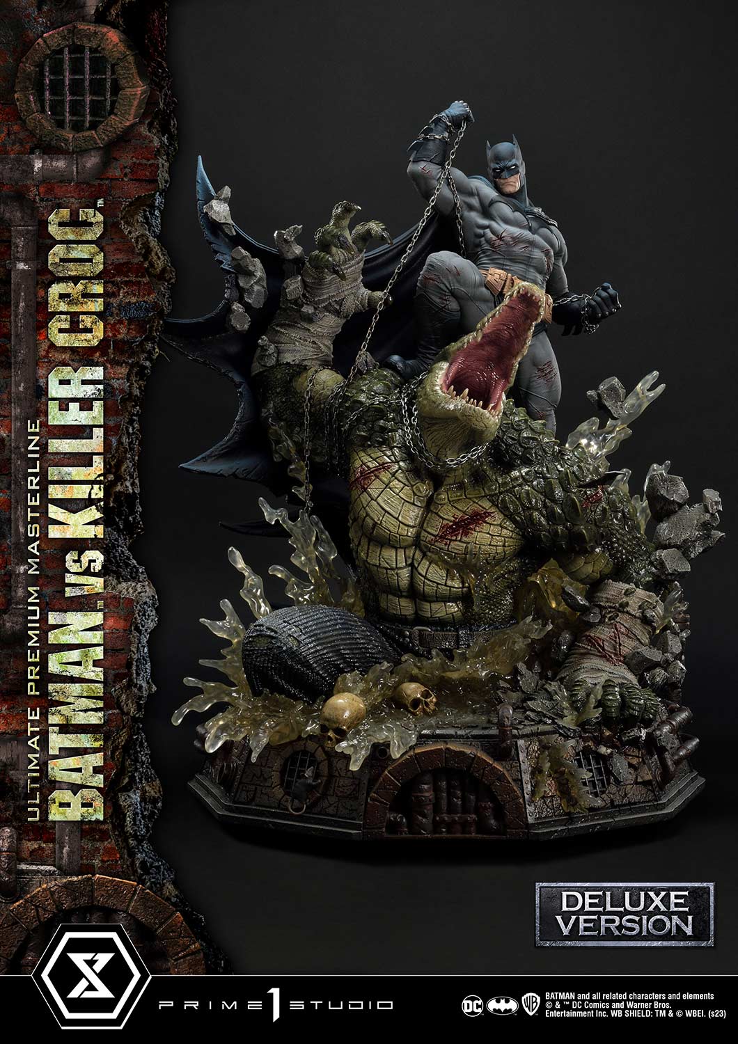 Prime 1 Studio - Batman (Comic): 1/4 Scale Batman Versus Killer Croc Deluxe Version