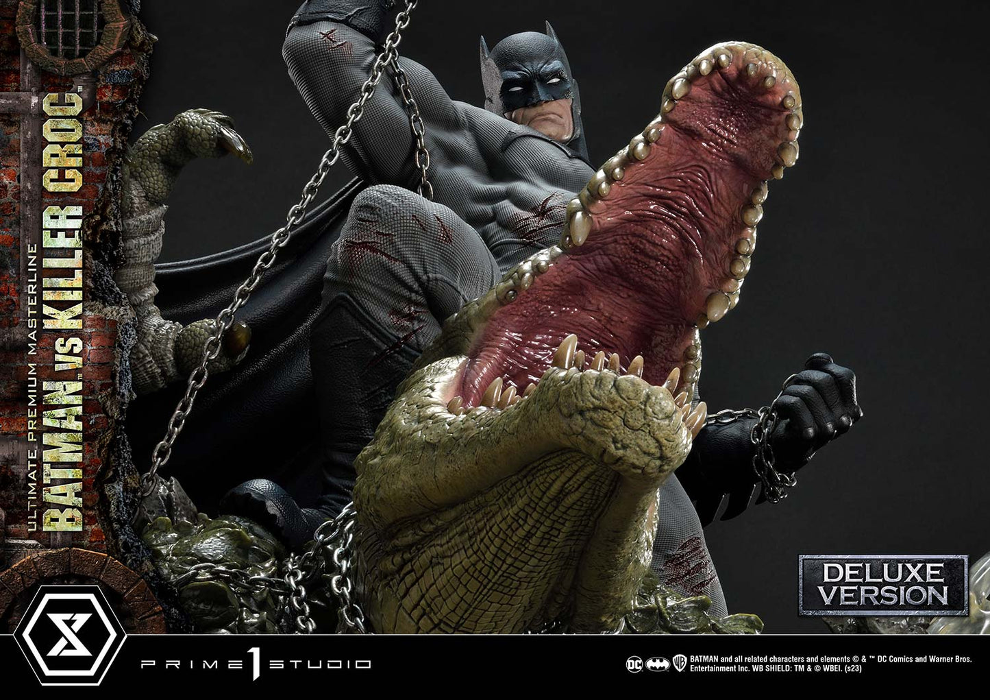 Prime 1 Studio - Batman (Comic): 1/4 Scale Batman Versus Killer Croc Deluxe Version