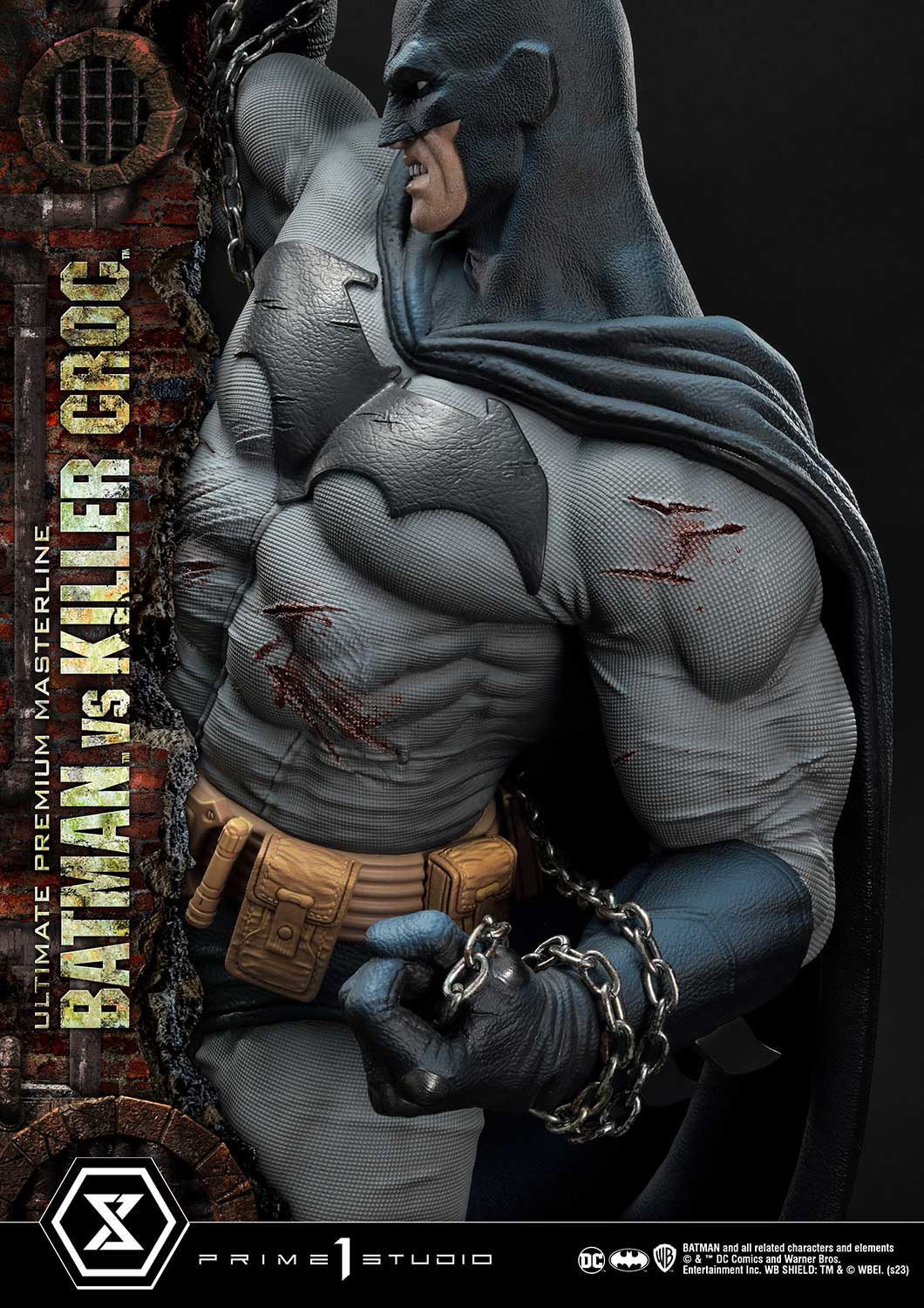 Prime 1 Studio - Batman (Comic): 1/4 Scale Batman Versus Killer Croc Deluxe Version