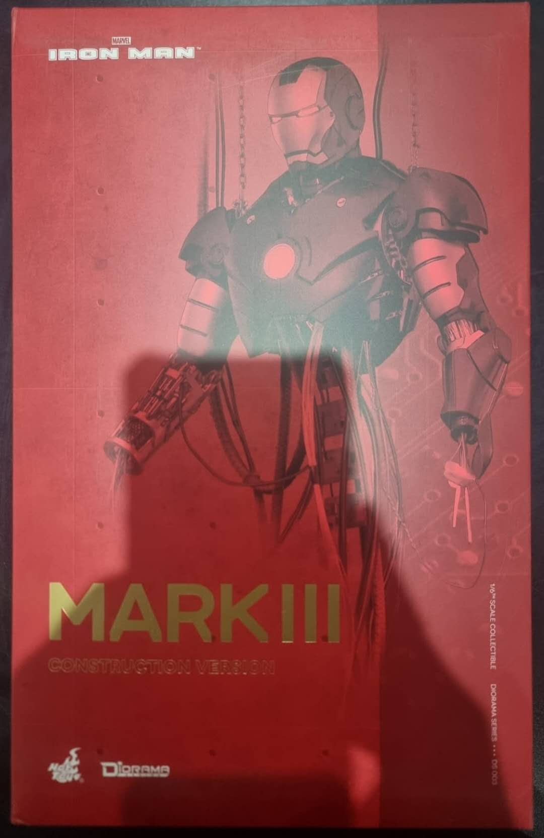 PRE-LOVED - HOT TOYS - DS003 - IRON MAN MARK 3 CONSTRUCTION VERSION