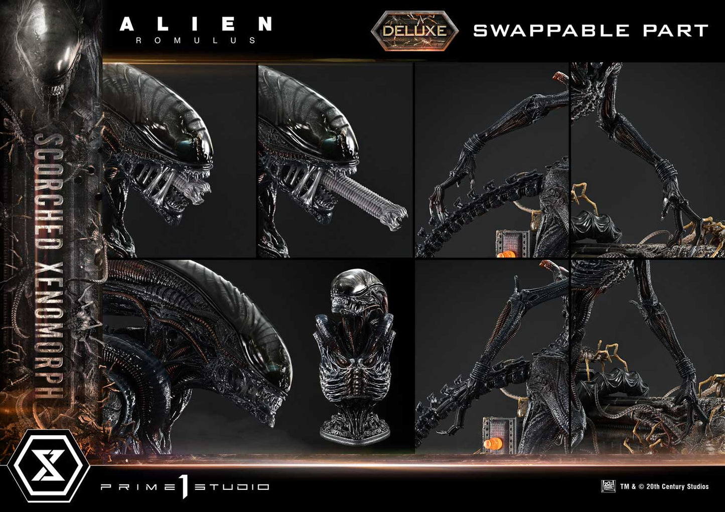 Prime 1 Studio - Alien: Romulus - Scorched Xenomorph (Deluxe Version)