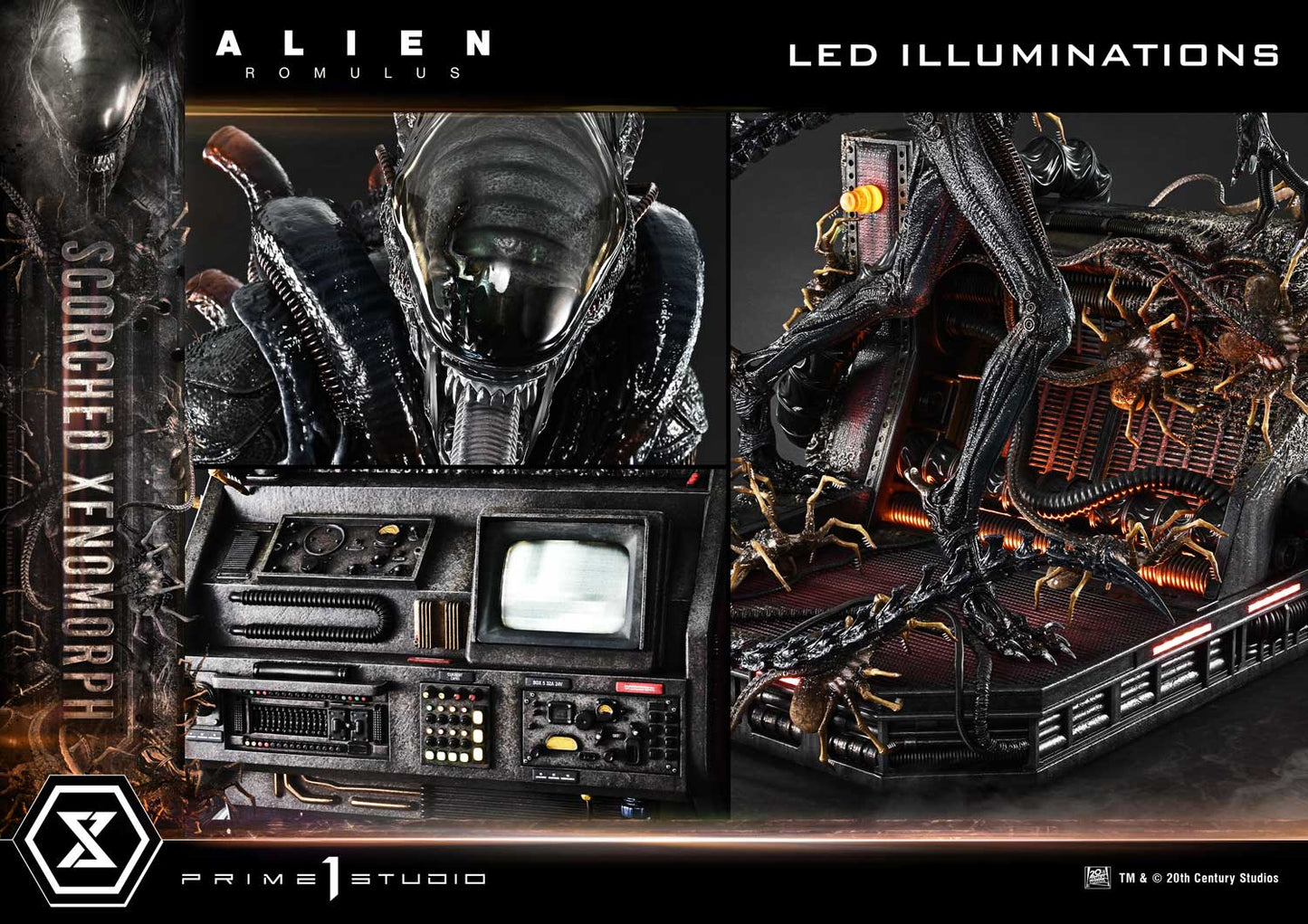 Prime 1 Studio - Alien: Romulus - Scorched Xenomorph (Deluxe Version)