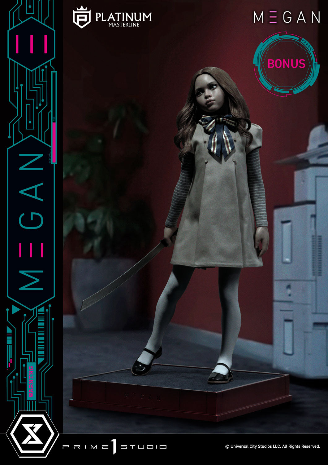Prime 1 Studio Platinum Masterline - M3GAN (Film): 1/3 Scale M3GAN (Bonus Version)