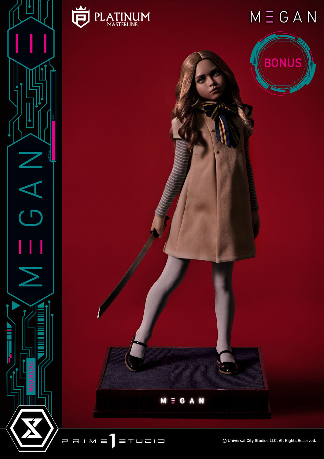 Prime 1 Studio Platinum Masterline - M3GAN (Film): 1/3 Scale M3GAN (Bonus Version)