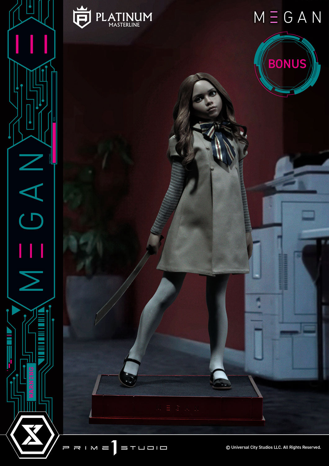 Prime 1 Studio Platinum Masterline - M3GAN (Film): 1/3 Scale M3GAN (Bonus Version)