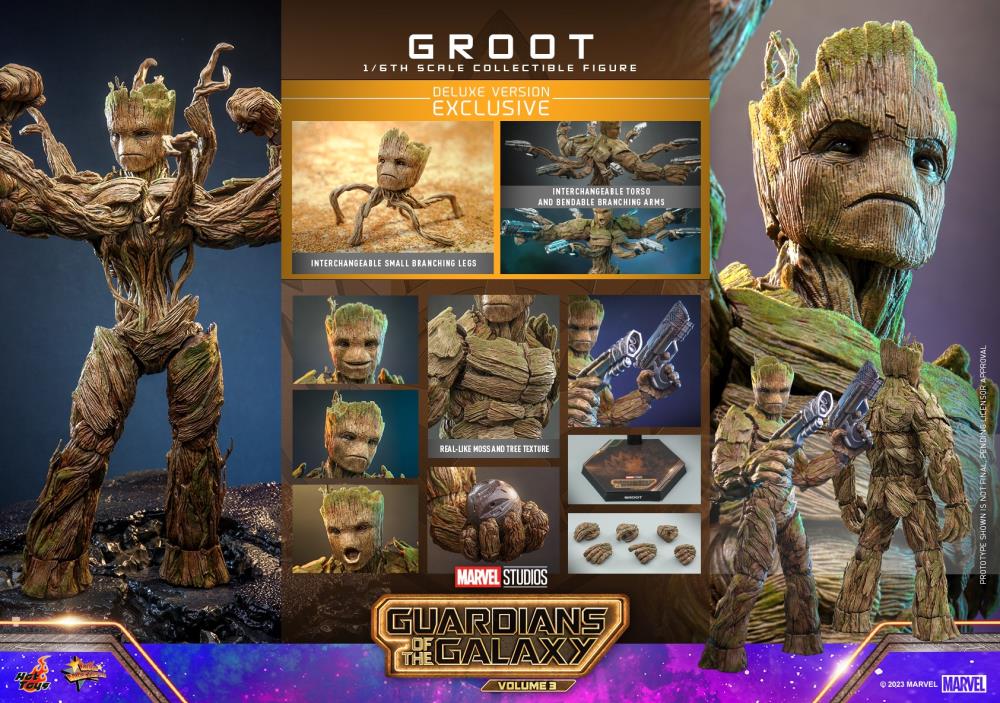 Hot Toys - MMS707 - Guardians of the Galaxy Vol. 3: Groot Deluxe