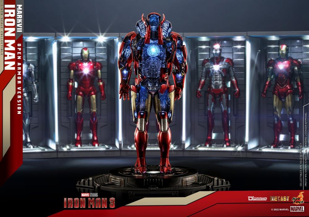 Hot Toys - DS004D51 - Iron Man 3: 1/6 Scale Diecast Iron Man Mark VII (Open Armor Version)