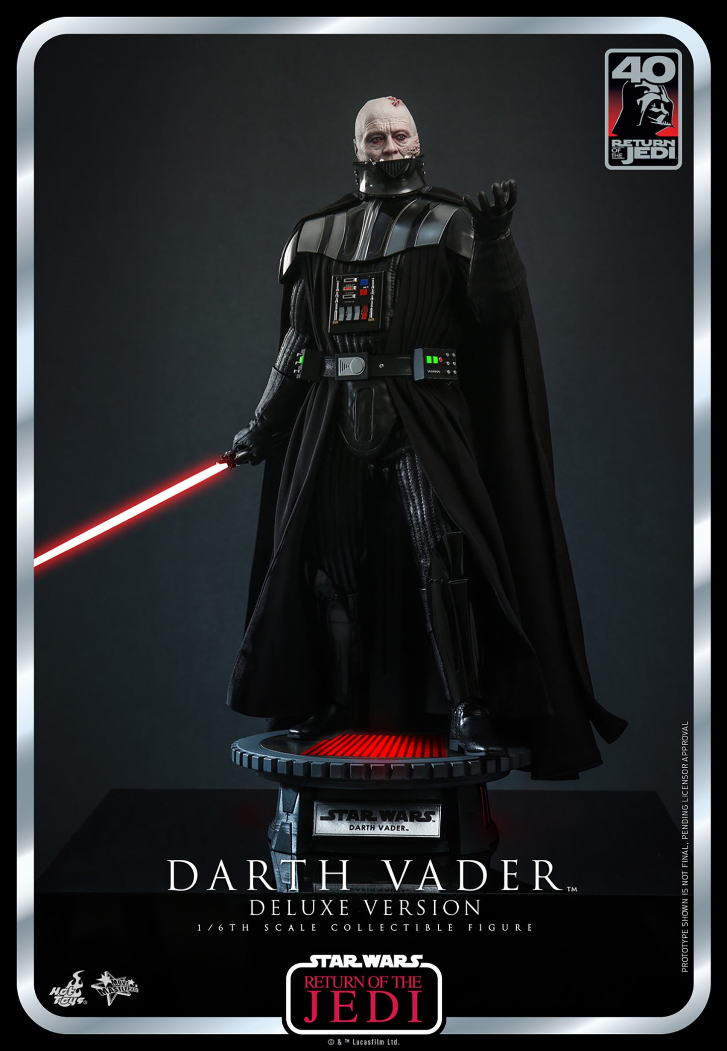 Hot Toys - MMS700 - Star Wars: Return of Jedi 40th Anniversary - 1/6 Scale Darth Vader Deluxe Version
