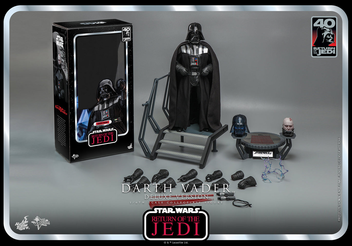 Hot Toys - MMS700 - Star Wars: Return of Jedi 40th Anniversary - 1/6 Scale Darth Vader Deluxe Version