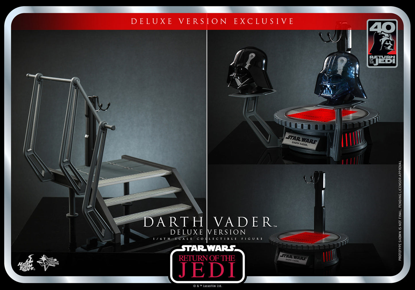 Hot Toys - MMS700 - Star Wars: Return of Jedi 40th Anniversary - 1/6 Scale Darth Vader Deluxe Version