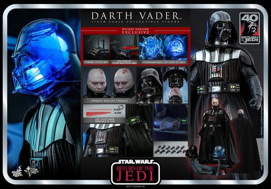 Hot Toys - MMS700 - Star Wars: Return of Jedi 40th Anniversary - 1/6 Scale Darth Vader Deluxe Version