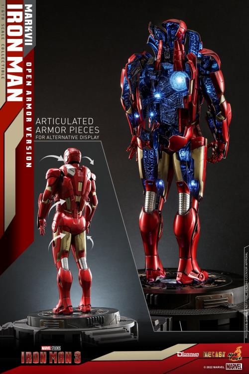 Hot Toys - DS004D51 - Iron Man 3: 1/6 Scale Diecast Iron Man Mark VII (Open Armor Version)