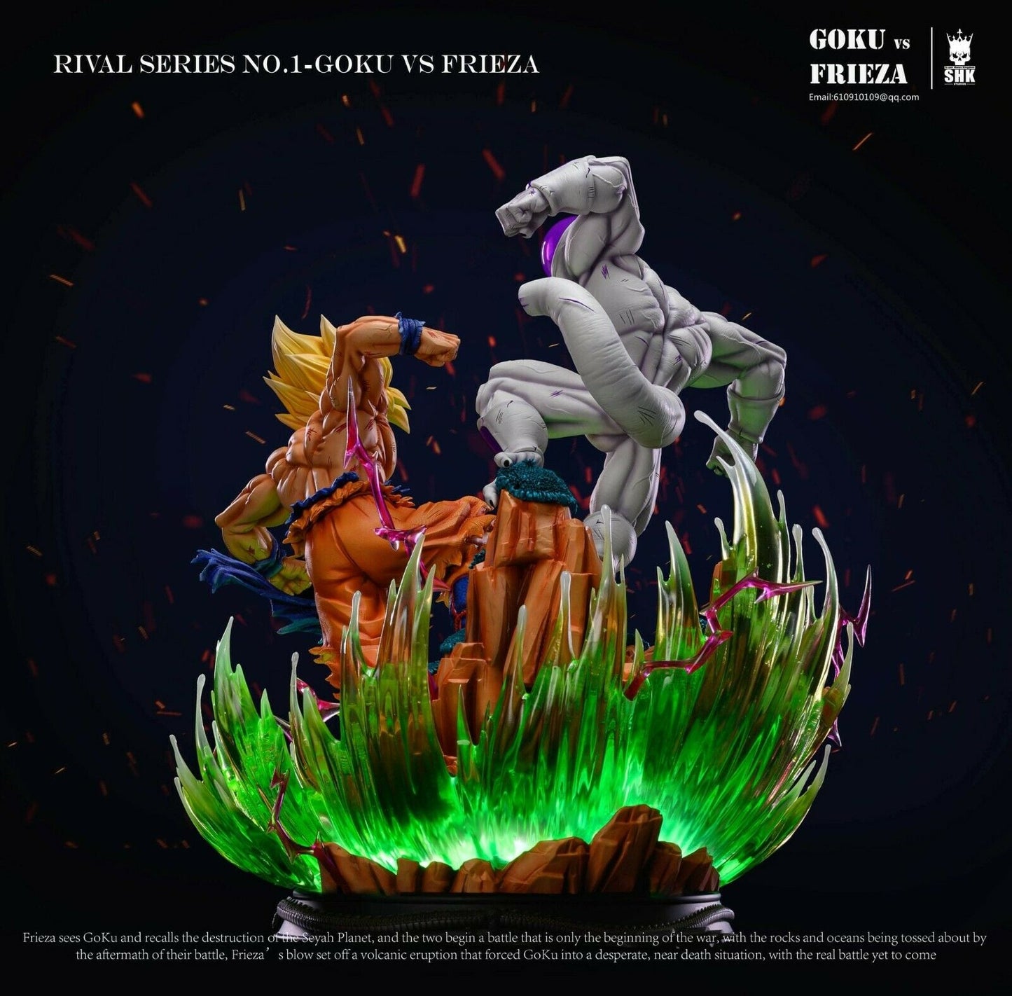 SHK Studio - Dragon Ball Z: Son Goku Super Saiyan VS Frieza Final Form 1/6th Scale GK Statue