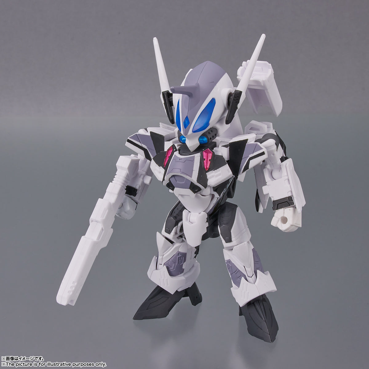 Tamashii Nations - Tiny Session - Macross Delta: VF-31F - Siegfried (Messer IHLEFELD Use) with Kaname Buccaneer