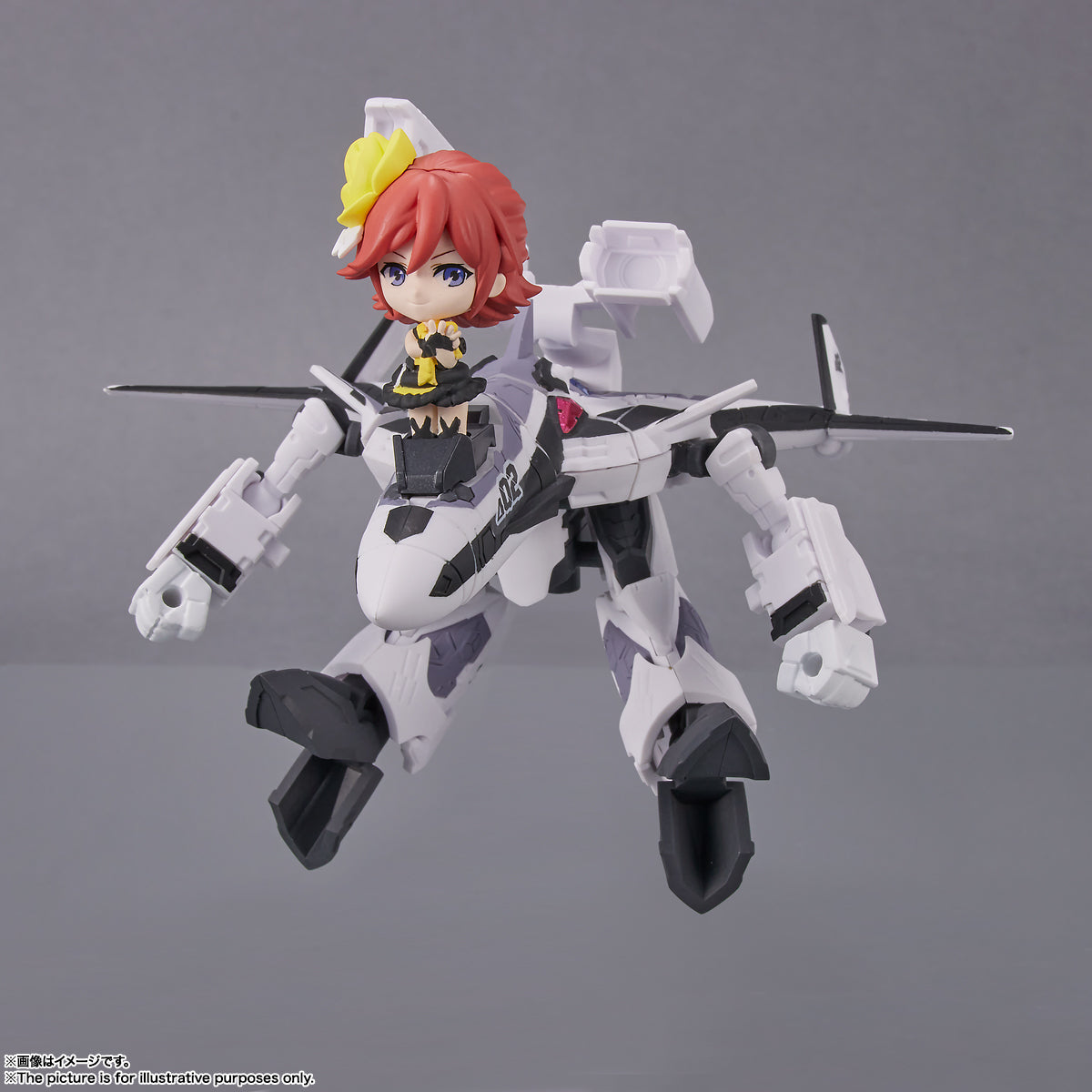Tamashii Nations - Tiny Session - Macross Delta: VF-31F - Siegfried (Messer IHLEFELD Use) with Kaname Buccaneer
