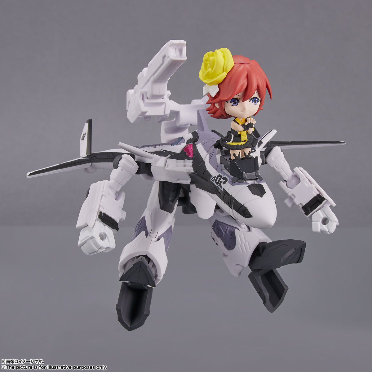 Tamashii Nations - Tiny Session - Macross Delta: VF-31F - Siegfried (Messer IHLEFELD Use) with Kaname Buccaneer