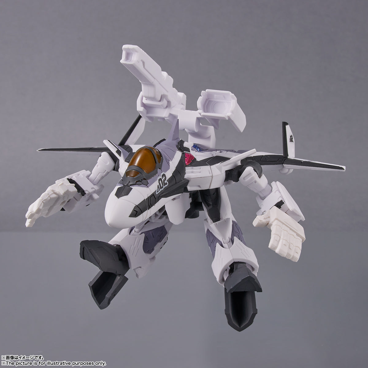 Tamashii Nations - Tiny Session - Macross Delta: VF-31F - Siegfried (Messer IHLEFELD Use) with Kaname Buccaneer