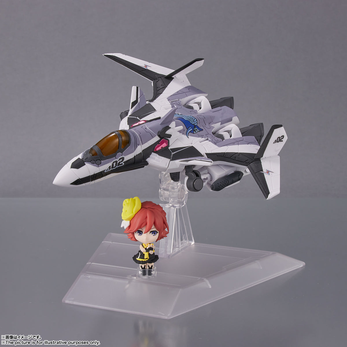 Tamashii Nations - Tiny Session - Macross Delta: VF-31F - Siegfried (Messer IHLEFELD Use) with Kaname Buccaneer