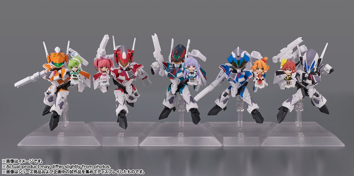 Tamashii Nations - Tiny Session - Macross Delta: VF-31F - Siegfried (Messer IHLEFELD Use) with Kaname Buccaneer