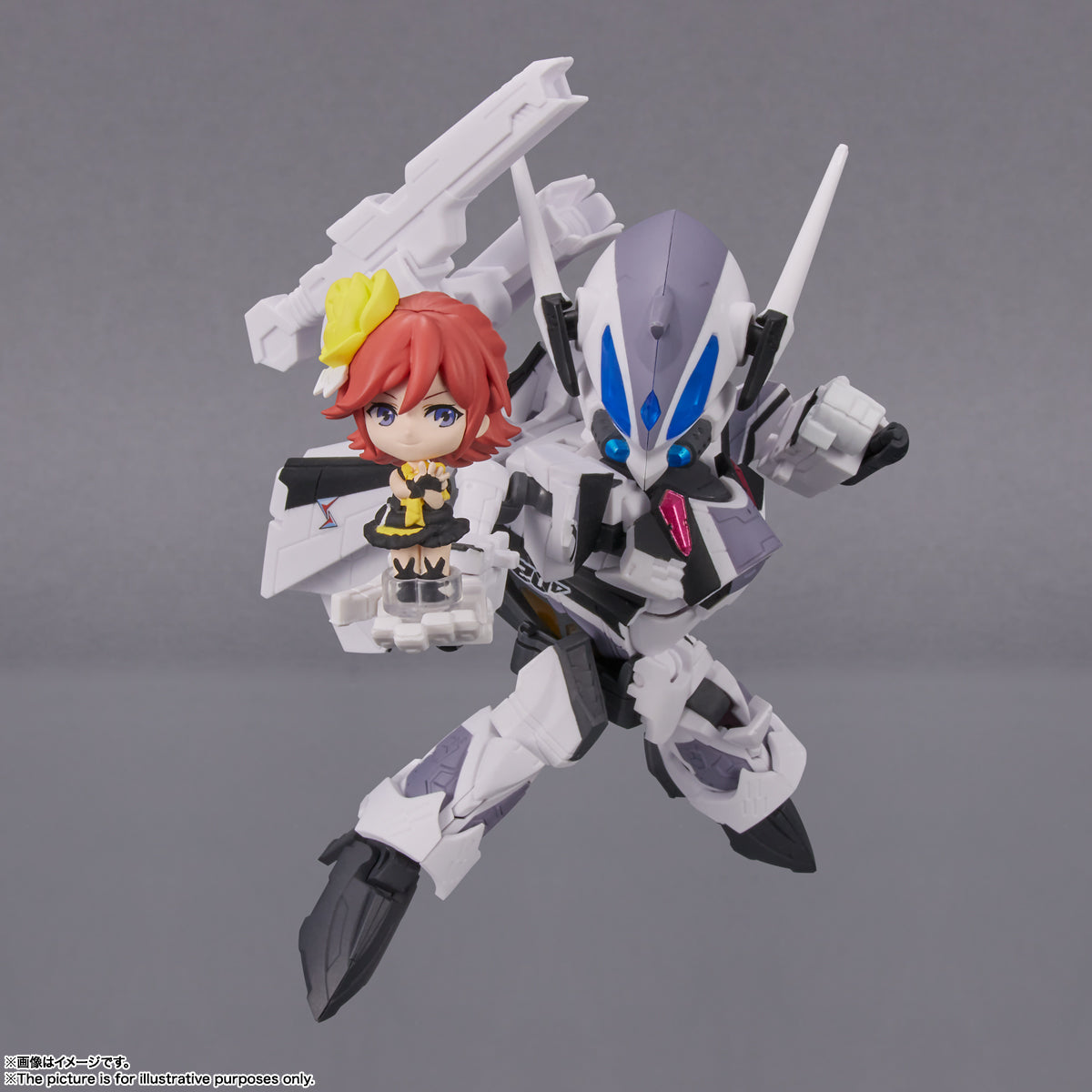 Tamashii Nations - Tiny Session - Macross Delta: VF-31F - Siegfried (Messer IHLEFELD Use) with Kaname Buccaneer